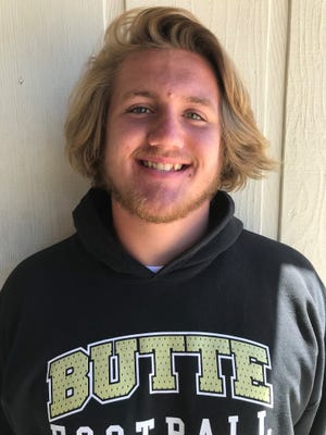 Butte coach Rob Snelling said Kary Kutsch's long, blonde hair was one of the first things he noticed about the offensive lineman.