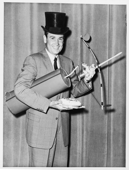 Barker's first game-show gig was as host of NBC's "Truth or Consequences" from Dec. 31, 1956, until 1974.