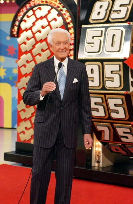 Barker celebrates the 6,000th episode of television's longest-running game show in February 2006.